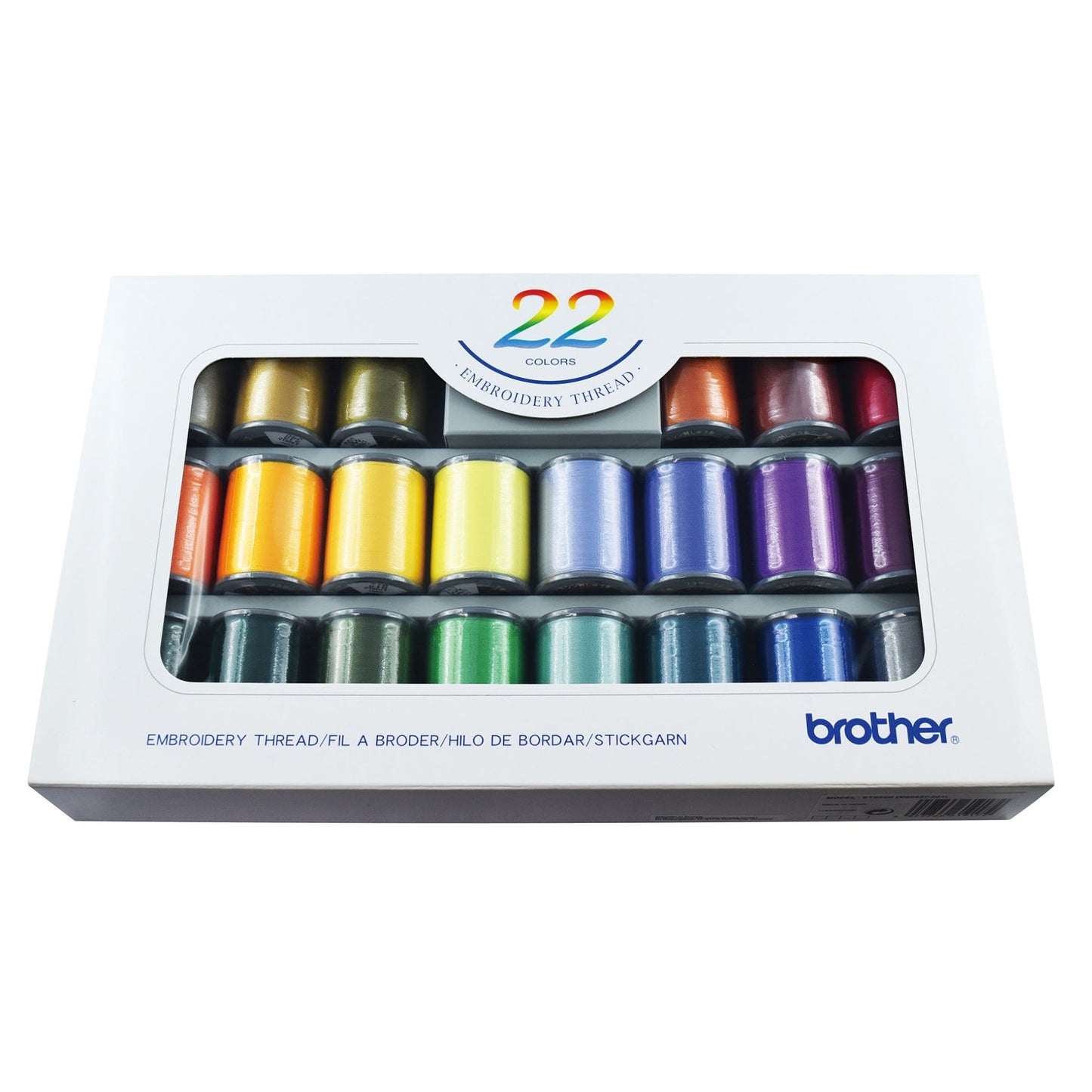 Satin-finish broderitråd, á 22 rl. - Brother SKiTCH PP1