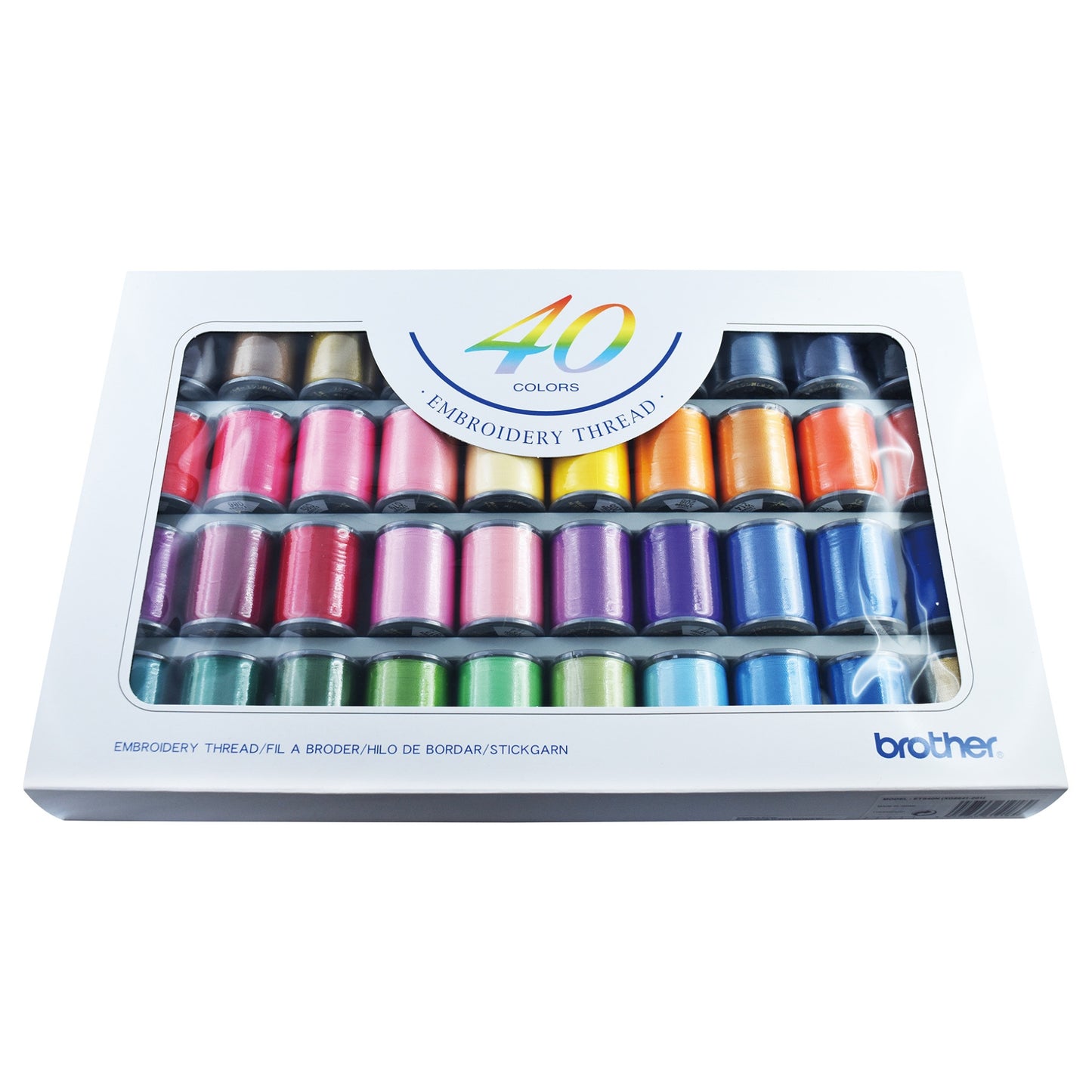 Satin-finish broderitråd á 40 rl. - Brother SKiTCH PP1