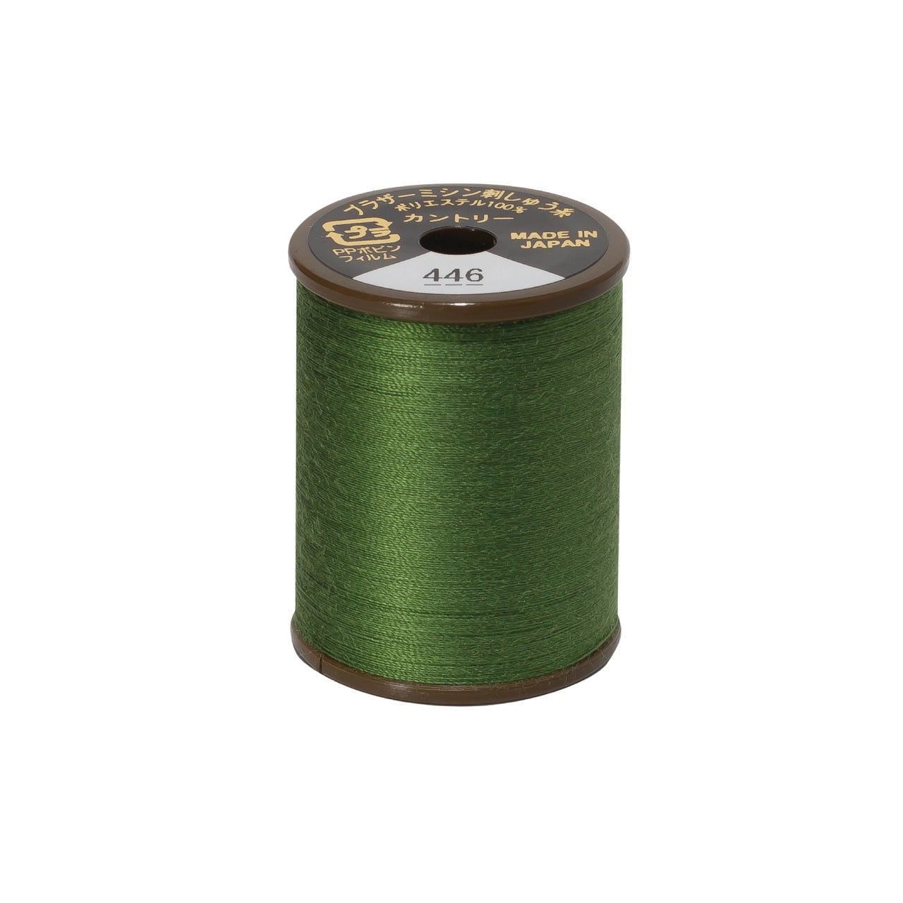 Brother mat-finish broderitråd - 446 Mosgrøn