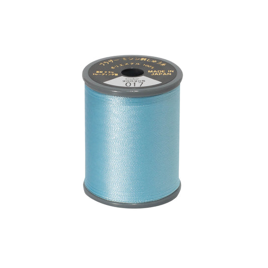 Brother satin-finish broderitråd – 017 Babyblå