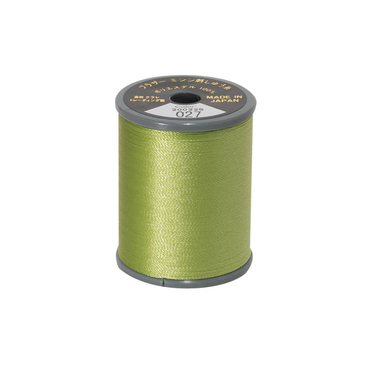 Brother satin-finish broderitråd – 027 Frisk Grøn