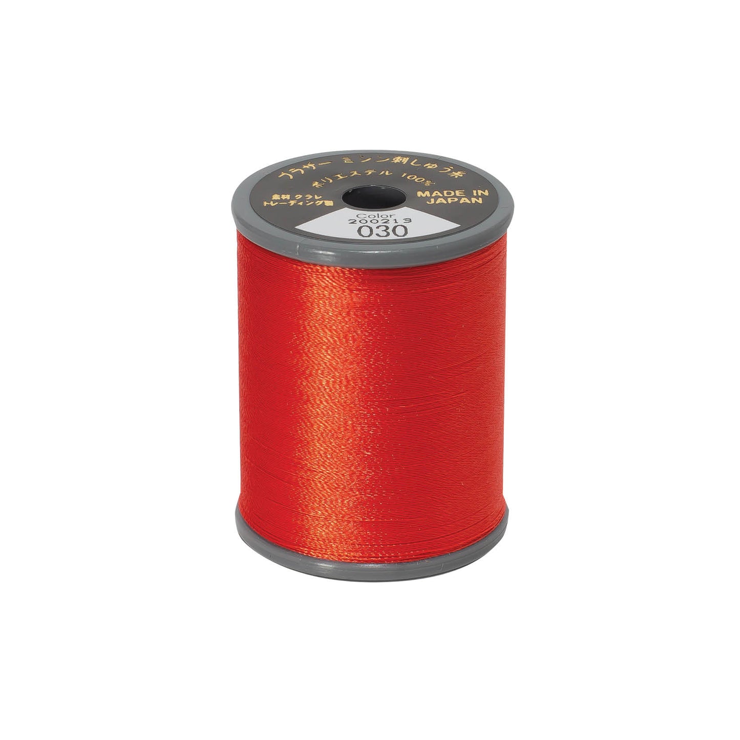 Brother satin-finish broderitråd – 030 Postkasserød