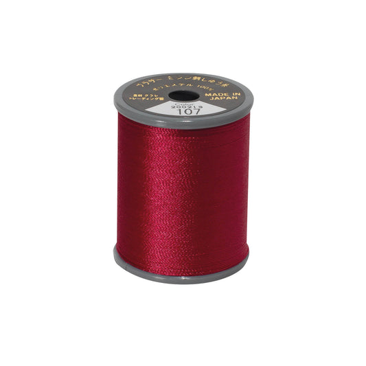 Brother satin-finish broderitråd – 107 Bordeaux
