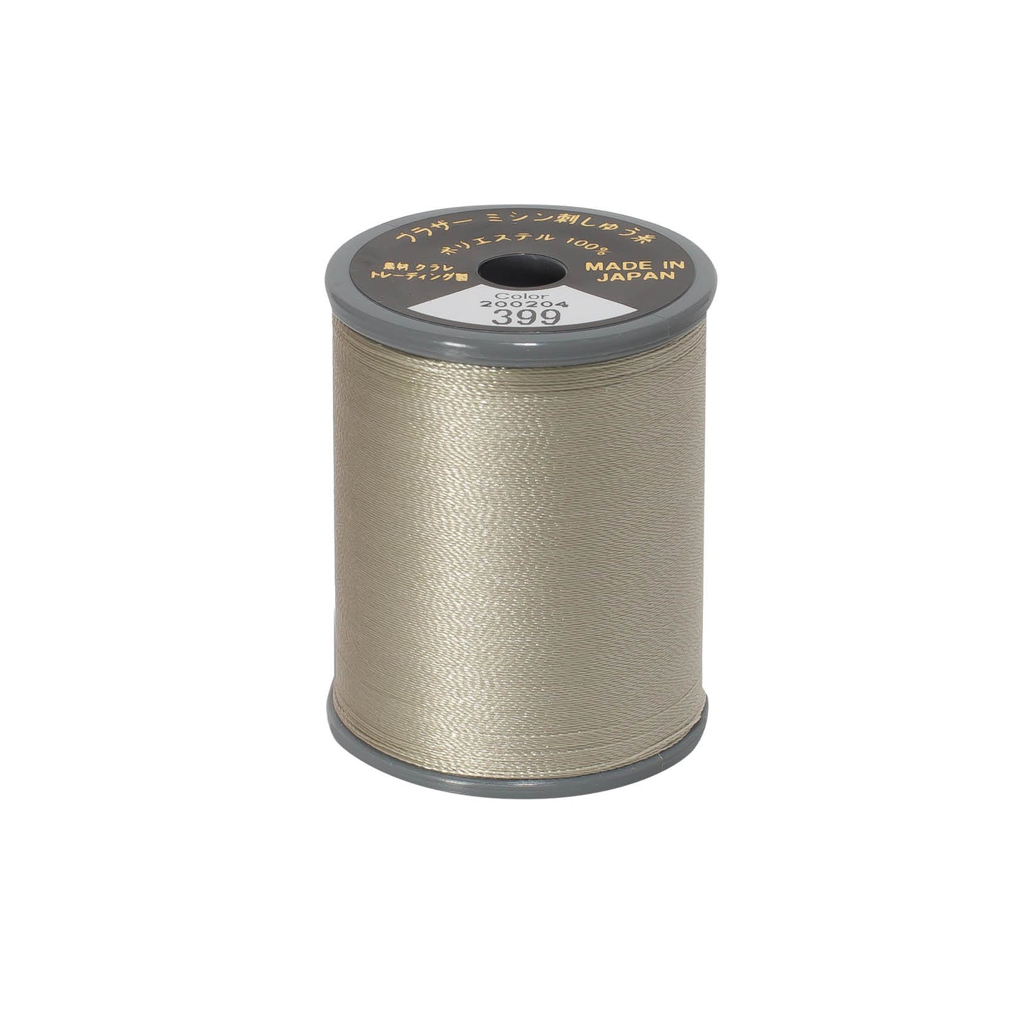 Brother satin-finish broderitråd – 399 Varm grå