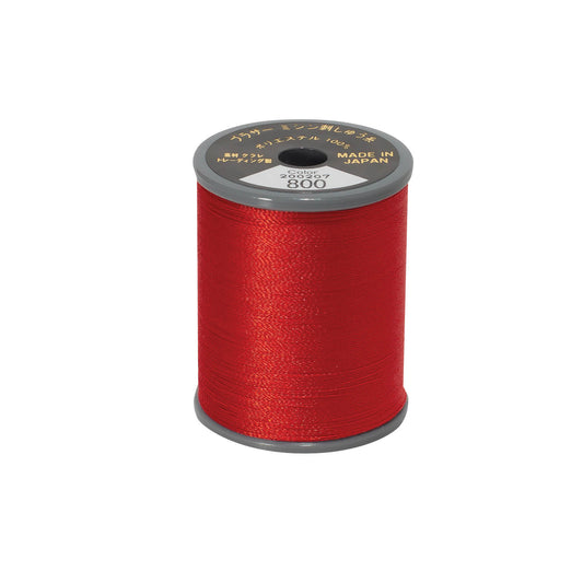 Brother satin-finish broderitråd – 800 Rød