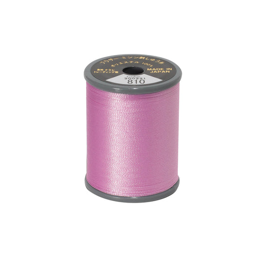 Brother satin-finish broderitråd – 810 Hortensialyserød