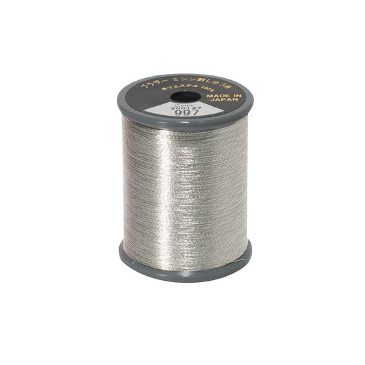Brother metallic broderitråd – 997 Metallic Sølv