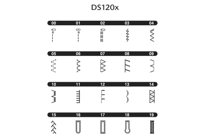 Brother DS120x | elektronisk symaskine