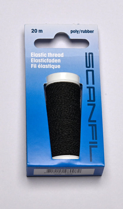 Elastiktråd sort – 0,5 mm