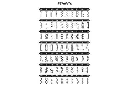 Brother FS70WTx | elektronisk symaskine