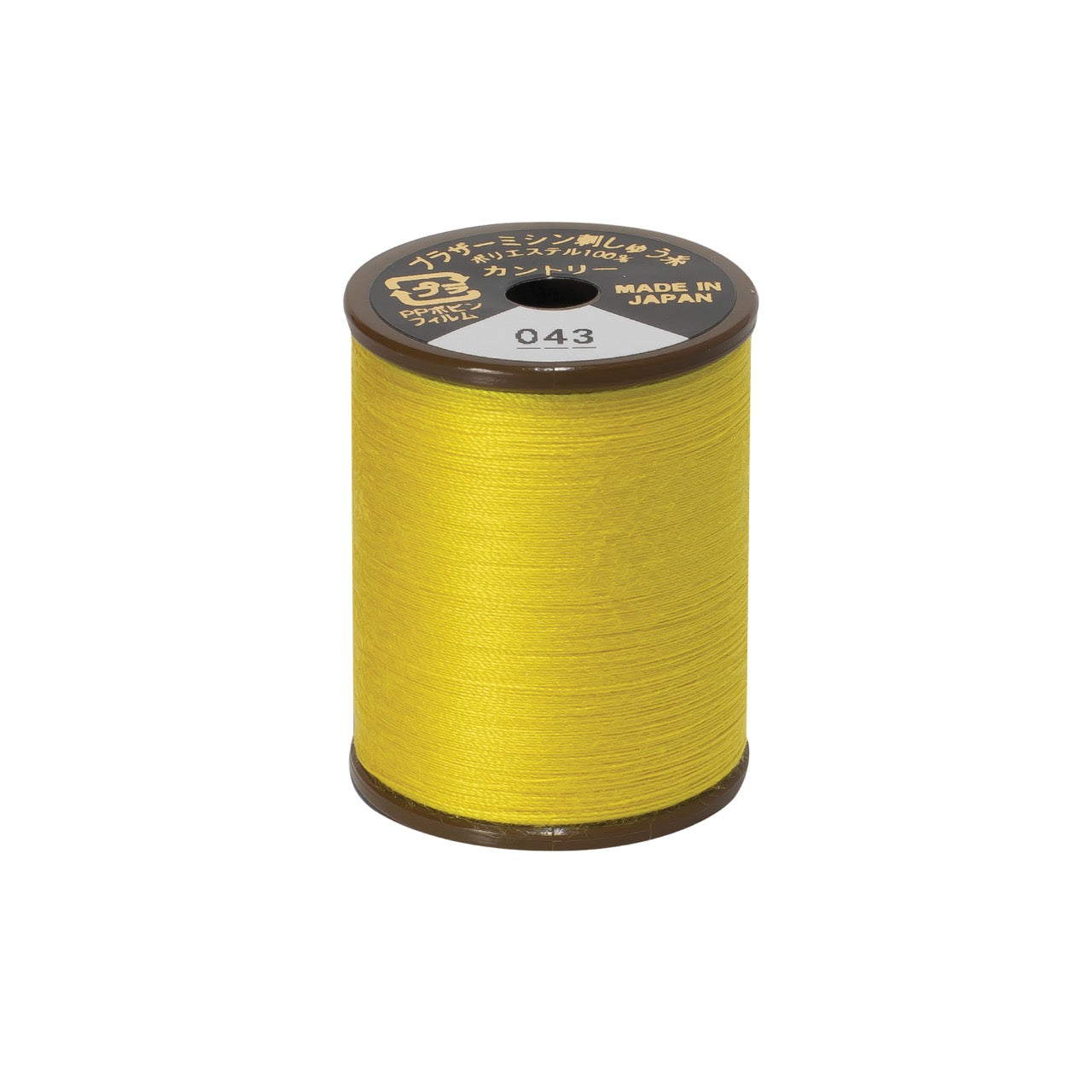 Brother mat-finish broderitråd - 043 Gul