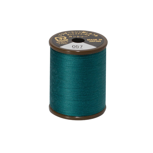 Brother mat-finish broderitråd - 057 Påfuglegrøn