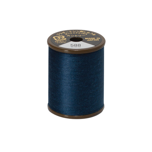 Brother mat-finish broderitråd - 588 Kongeblå