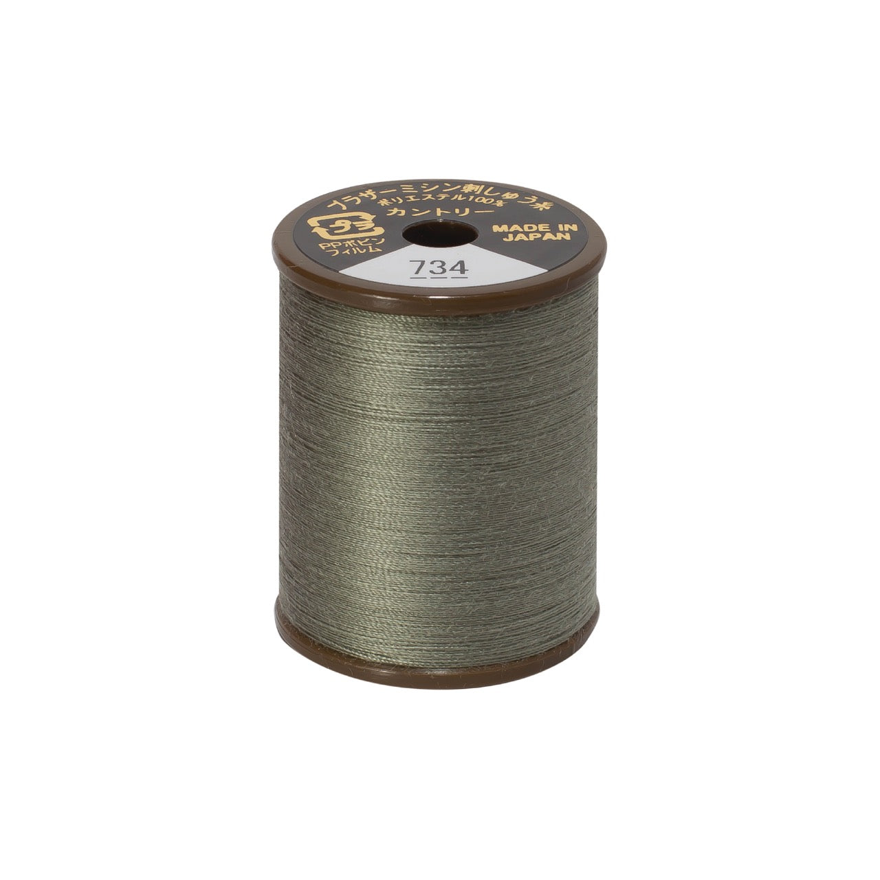 Brother mat-finish broderitråd - 734 Mellemgrå