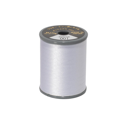 Brother satin-finish broderitråd – 001 Hvid
