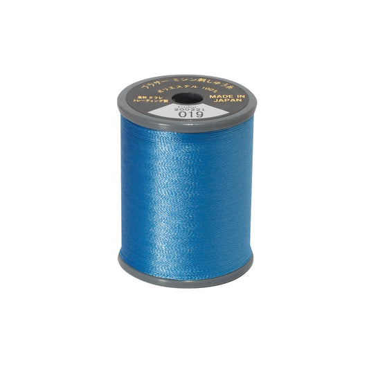 Brother satin-finish broderitråd – 019 Himmelblå