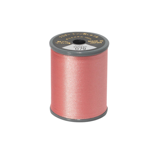Brother satin-finish broderitråd –079 Gammelrosa