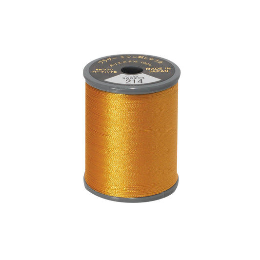 Brother satin-finish broderitråd – 214 Sennepsgul