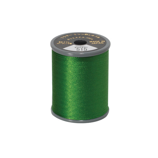 Brother satin-finish broderitråd – 515 Mosgrøn