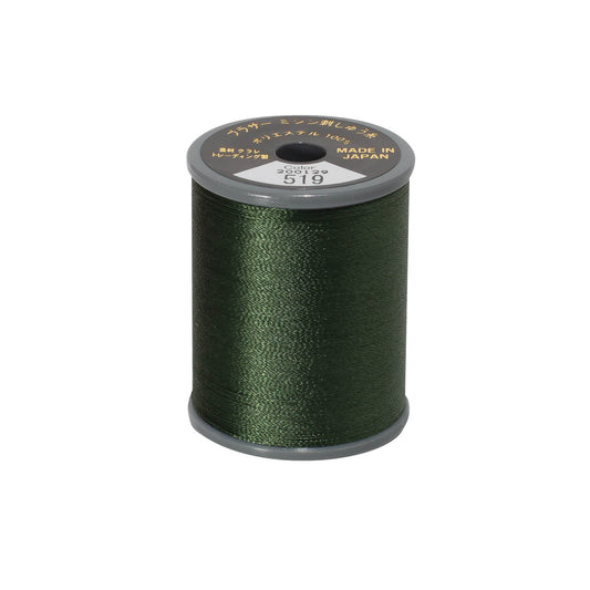 Brother satin-finish broderitråd – 519 Olivengrøn