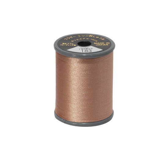 Brother satin-finish broderitråd – 183 Lys Rosa