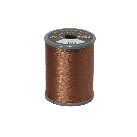 Brother satin-finish broderitråd – 185 Lys Kokus