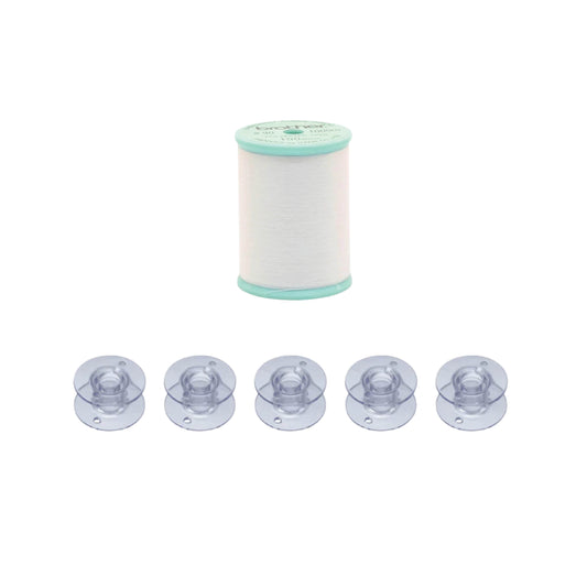 1 x 1000 m. Brother undertråd samt 5 x spoler